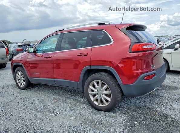 1C4PJMDB1HW594251 2017 JEEP CHEROKEE Red Задня ліва чверть