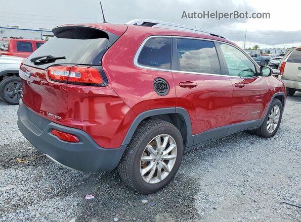 1C4PJMDB1HW594251 2017 JEEP CHEROKEE Red Задня права чверть