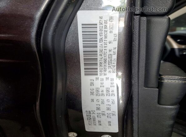 1C4PJMDB3GW185330 2016 JEEP CHEROKEE Charcoal VIN კოდის სტიკერის ხედი