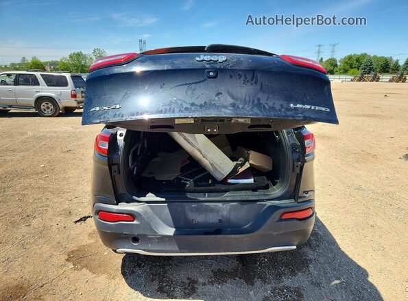 1C4PJMDB3HW645300 2017 JEEP CHEROKEE Black Вид ззаду
