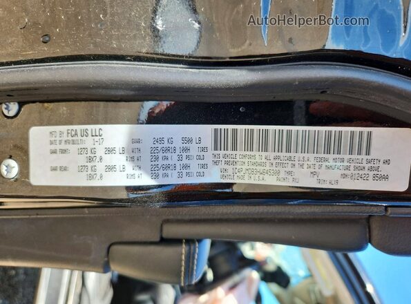 1C4PJMDB3HW645300 2017 JEEP CHEROKEE Black Вид підкапотного простору