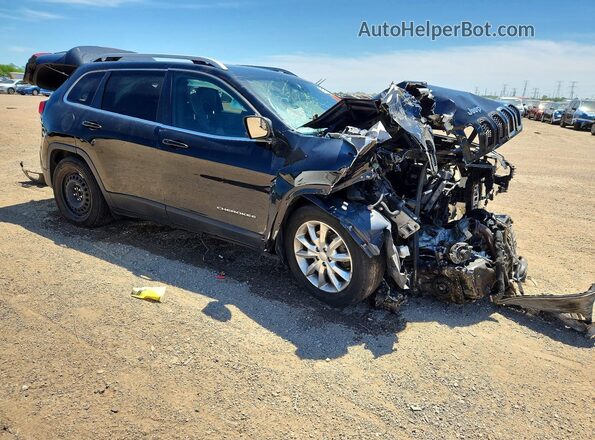 1C4PJMDB3HW645300 2017 JEEP CHEROKEE Black Передня права чверть