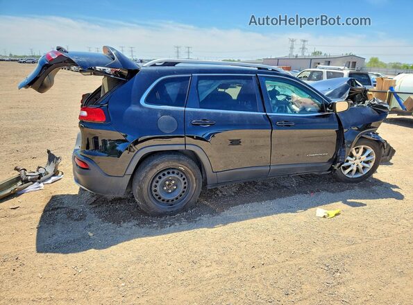 1C4PJMDB3HW645300 2017 JEEP CHEROKEE Black Задня права чверть