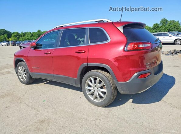 1C4PJMDB4HD217800 2017 JEEP CHEROKEE Red Rear left