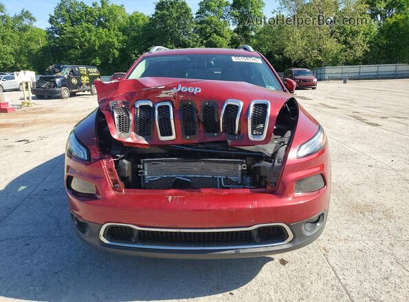 1C4PJMDB4HD217800 2017 JEEP CHEROKEE Red Front view