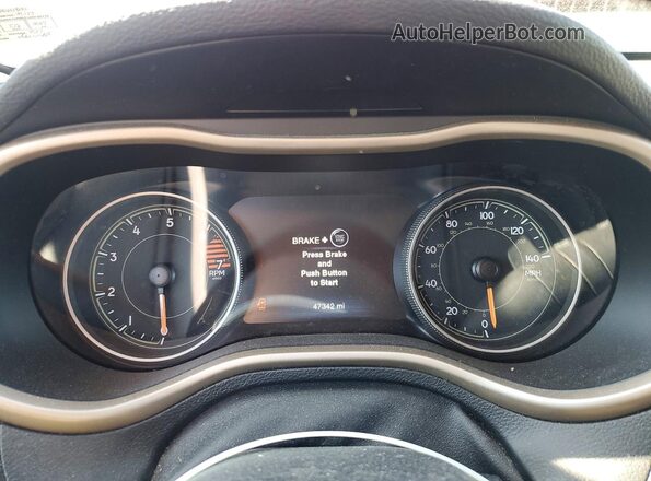 1C4PJMDB4HD217800 2017 JEEP CHEROKEE Red Instrument cluster view