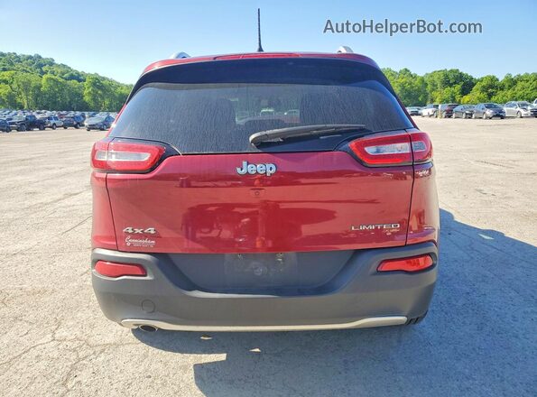 1C4PJMDB4HD217800 2017 JEEP CHEROKEE Red Rear view