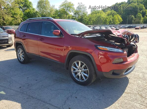 1C4PJMDB4HD217800 2017 JEEP CHEROKEE Red Front right