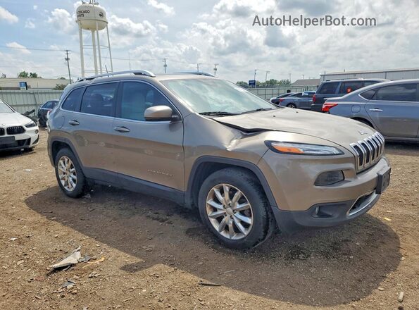 1C4PJMDB4HW637609 2017 JEEP CHEROKEE Tan 