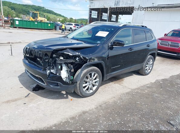 1C4PJMDB5HD227221 2017 JEEP CHEROKEE Black Առջևի ձախ երեք քառորդ տեսարան