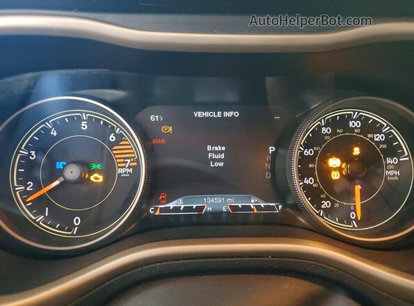 1C4PJMDB6HD220696 2017 JEEP CHEROKEE Black Widok zestawu wskaźników