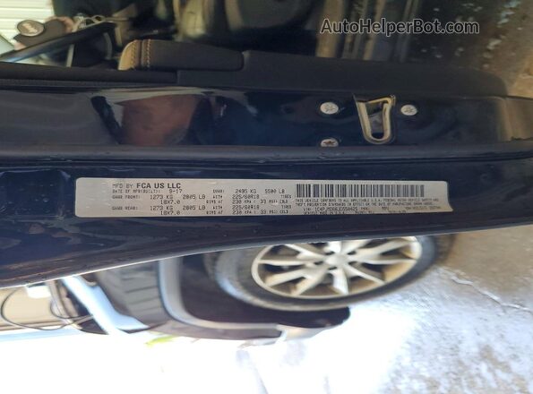 1C4PJMDB6JD550425 2018 JEEP CHEROKEE Black Widok naklejki z numerem VIN