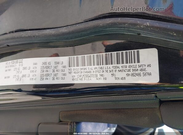 1C4PJMDB7GW322060 2016 JEEP CHEROKEE Black ძრავის განყოფილების ხედი