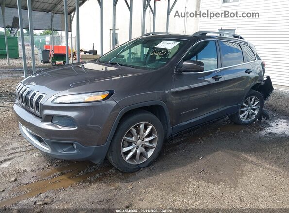 1C4PJMDB8JD617140 2018 JEEP CHEROKEE Gray Առջևի ձախ երեք քառորդ տեսարան
