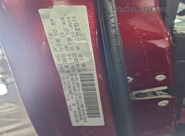 1C4PJMDN0LD544875 2020 JEEP CHEROKEE Красный Вид наклейки с VIN-кодом