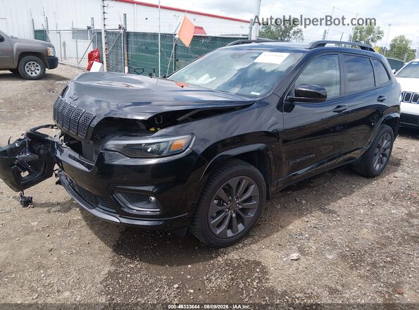 1C4PJMDN1MD177826 2021 JEEP CHEROKEE Black წინა მარცხენა ხედი სამი მეოთხედიდან