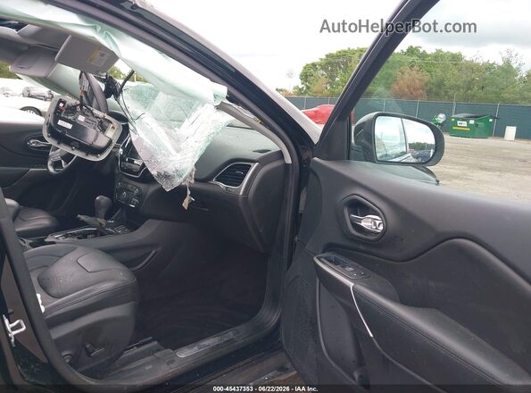 1C4PJMDN4KD214509 2019 JEEP CHEROKEE Black წინა სალონის ხედი