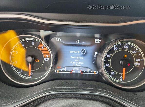 1C4PJMDN6KD192156 2019 JEEP CHEROKEE White Vista del cuadro de instrumentos