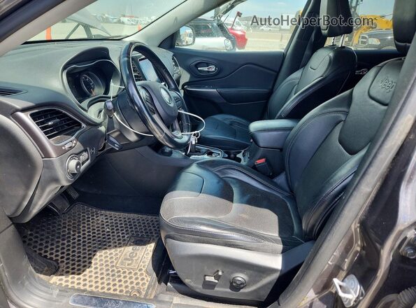 1C4PJMDN7KD292539 2019 JEEP CHEROKEE Серый Вид салона спереди
