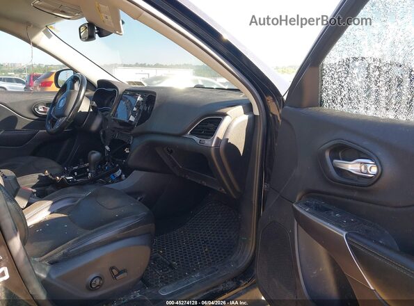 1C4PJMDN7LD506673 2020 JEEP CHEROKEE Black Вид салону спереду