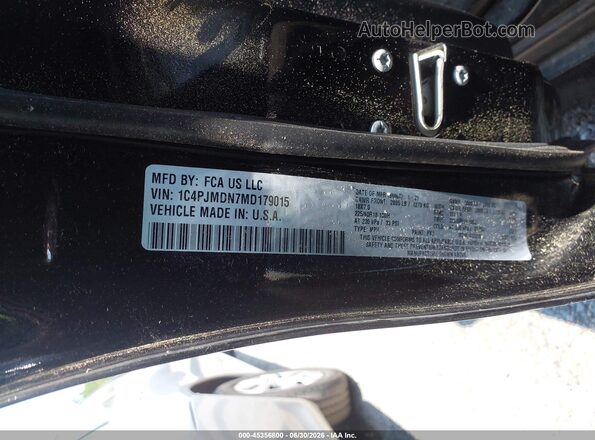 1C4PJMDN7MD179015 2021 JEEP CHEROKEE Black Engine compartment view