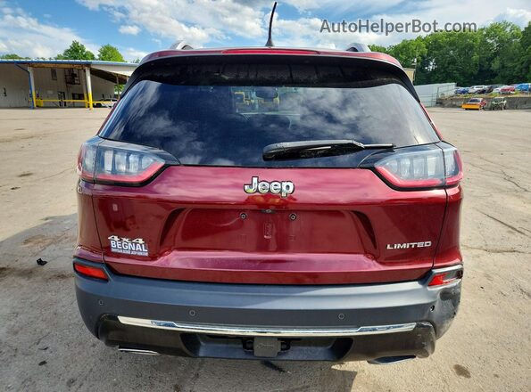 1C4PJMDN9KD214957 2019 JEEP CHEROKEE Красный Вид сзади