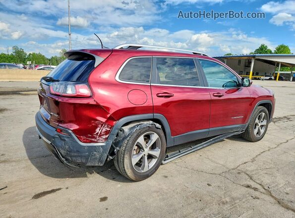 1C4PJMDN9KD214957 2019 JEEP CHEROKEE Красный Задняя правая четверть