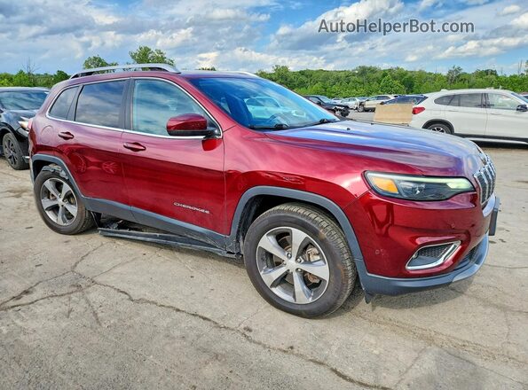 1C4PJMDN9KD214957 2019 JEEP CHEROKEE Красный Передняя правая четверть