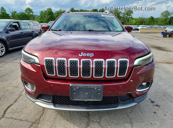 1C4PJMDN9KD214957 2019 JEEP CHEROKEE Красный Вид спереди
