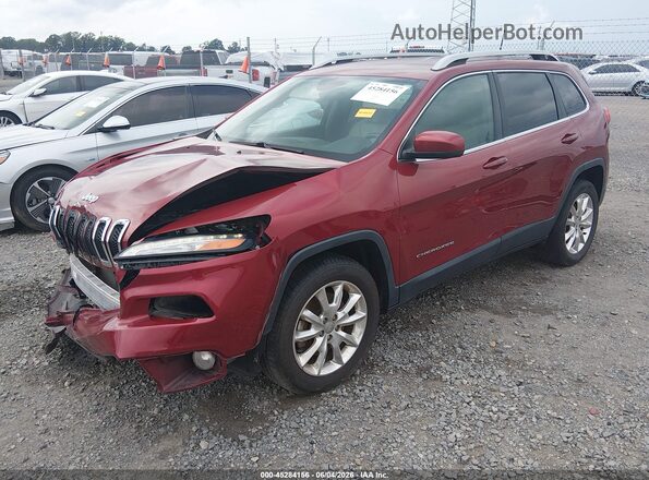 1C4PJMDS0HW609371 2017 JEEP CHEROKEE Красный Передняя левая четверть