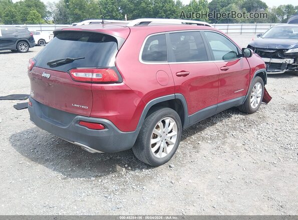 1C4PJMDS0HW609371 2017 JEEP CHEROKEE Красный Задняя правая четверть