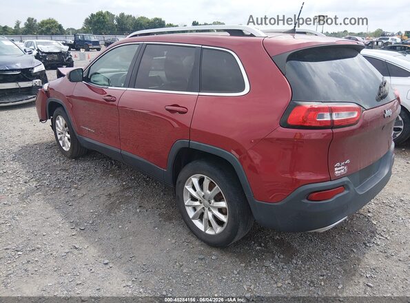 1C4PJMDS0HW609371 2017 JEEP CHEROKEE Красный Задняя левая четверть