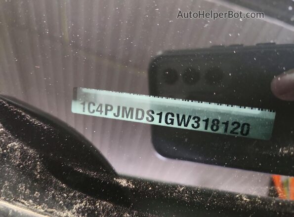 1C4PJMDS1GW318120 2016 JEEP CHEROKEE White ძრავის განყოფილების ხედი