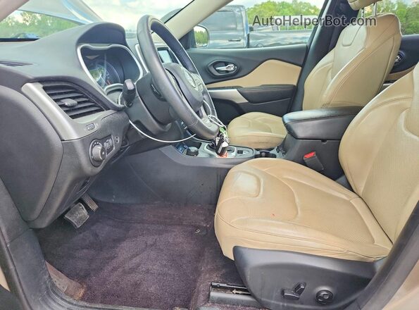 1C4PJMDS1HW657462 2017 JEEP CHEROKEE Brown Widok wnętrza z przodu