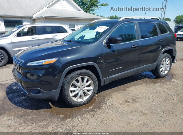1C4PJMDS2GW365432 2016 JEEP CHEROKEE Черный Передняя левая четверть