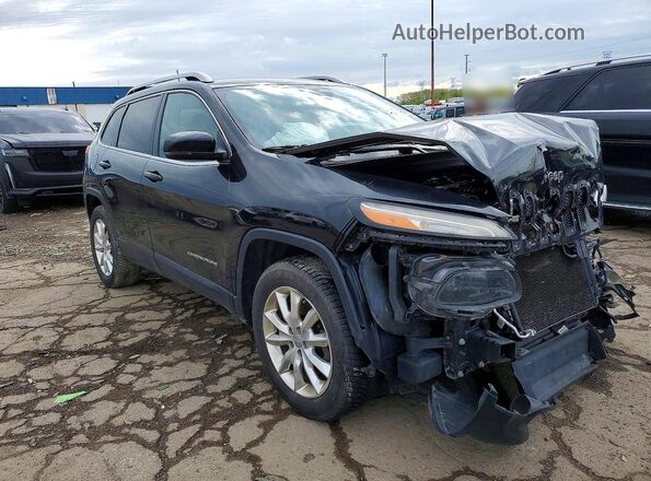 1C4PJMDS2HW557094 2017 JEEP CHEROKEE Черный Передняя правая четверть