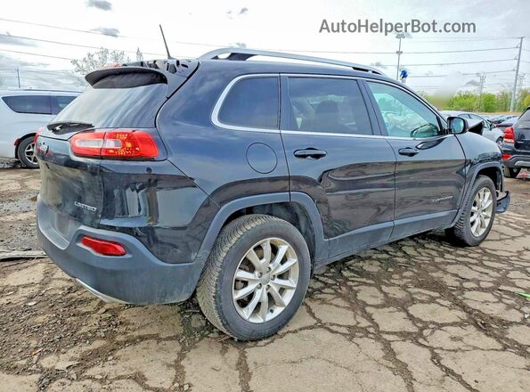 1C4PJMDS2HW557094 2017 JEEP CHEROKEE Черный Задняя правая четверть