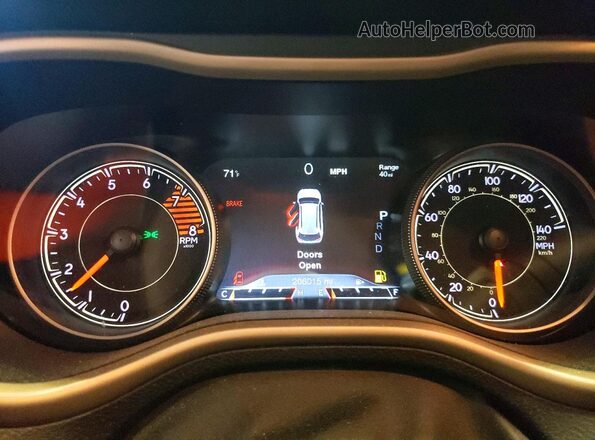 1C4PJMDS3HW567472 2017 JEEP CHEROKEE Темно-бордовый Вид щитка приборов