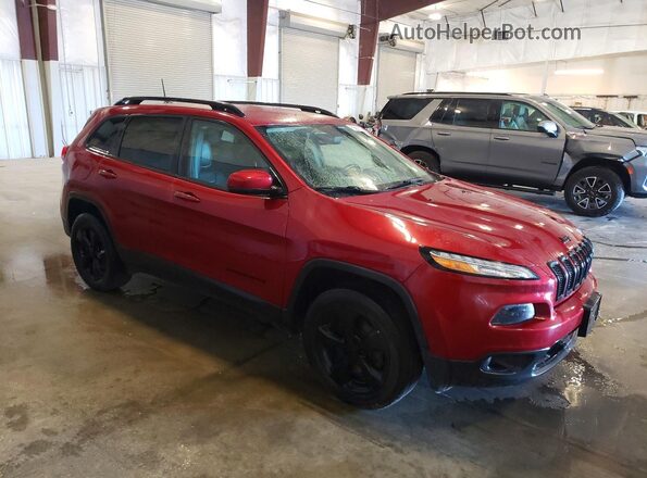 1C4PJMDS3HW567472 2017 JEEP CHEROKEE Темно-бордовый Передняя правая четверть