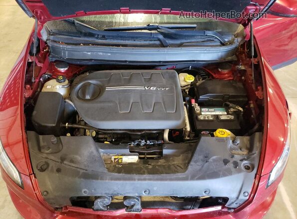 1C4PJMDS3HW567472 2017 JEEP CHEROKEE Темно-бордовый Вид подкапотного пространства
