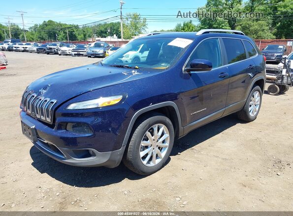 1C4PJMDS4GW172456 2016 JEEP CHEROKEE Dark Blue Przód lewy