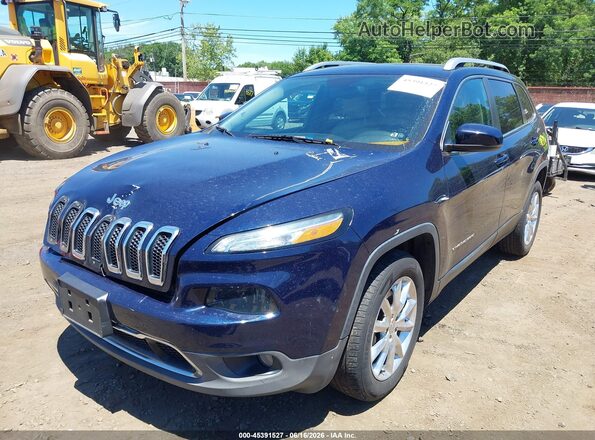 1C4PJMDS4GW172456 2016 JEEP CHEROKEE Dark Blue Widok z przodu