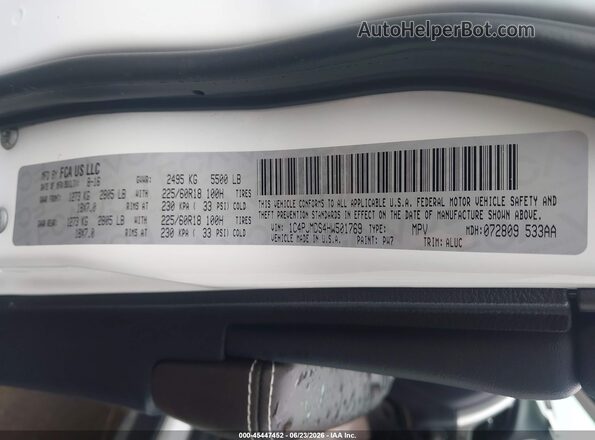 1C4PJMDS4HW501769 2017 JEEP CHEROKEE White Engine compartment view