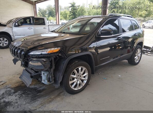 1C4PJMDS5GW123654 2016 JEEP CHEROKEE Black Vista tres cuartos delantera izquierda