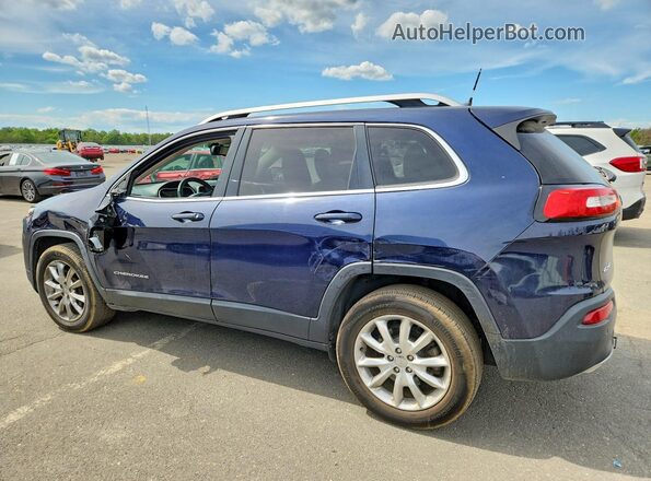 1C4PJMDS5GW172174 2016 JEEP CHEROKEE Blue Trasero izquierdo