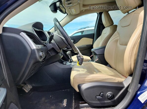 1C4PJMDS5GW172174 2016 JEEP CHEROKEE Blue Vista interior delantera