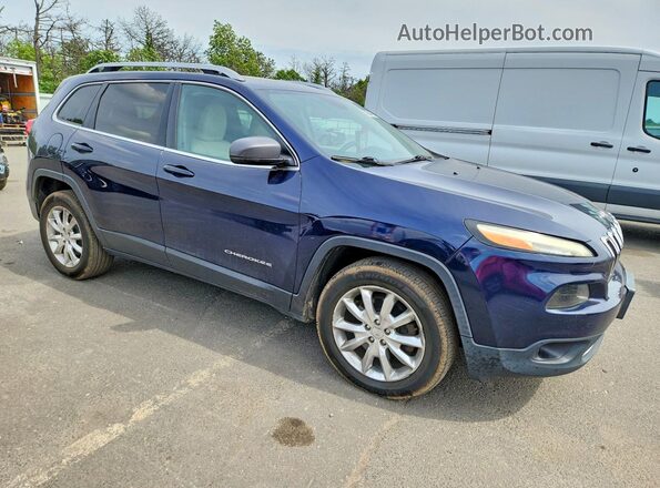 1C4PJMDS5GW172174 2016 JEEP CHEROKEE Blue Delantero derecho