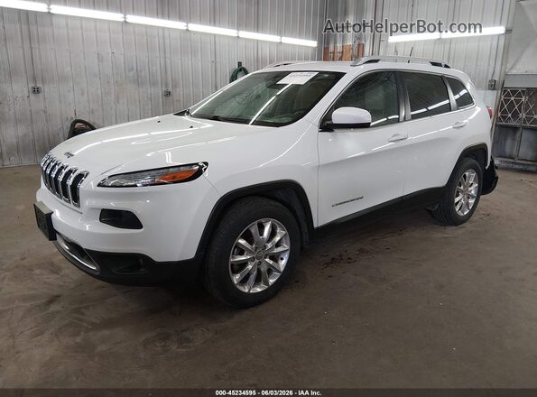 1C4PJMDS5HW613173 2017 JEEP CHEROKEE White Vista tres cuartos delantera izquierda