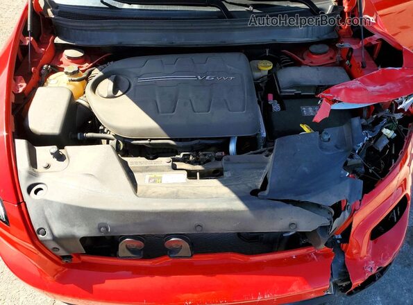1C4PJMDS6HW587778 2017 JEEP CHEROKEE Red ძრავის განყოფილების ხედი