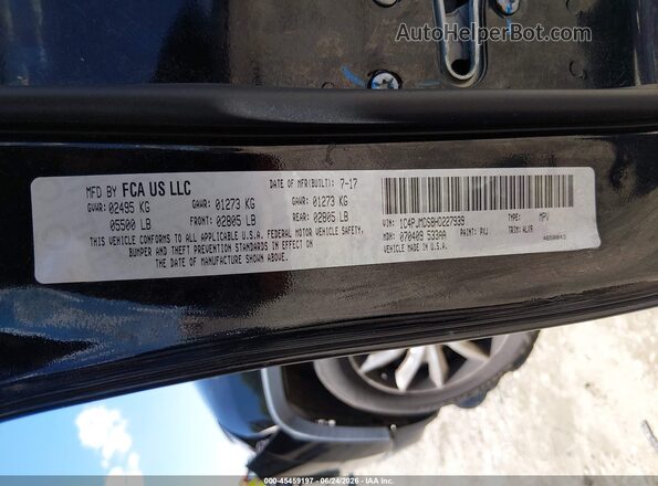 1C4PJMDS8HD227939 2017 JEEP CHEROKEE Black Widok komory silnika